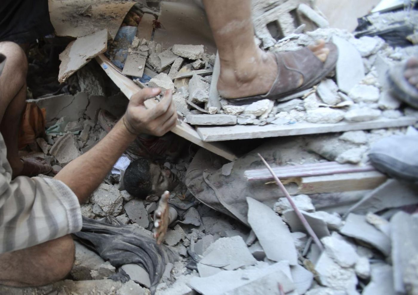 Israel responded immediately, with hundreds of indiscriminate airstrikes across Gaza burying civilians as well as their own citizens, not knowing wher